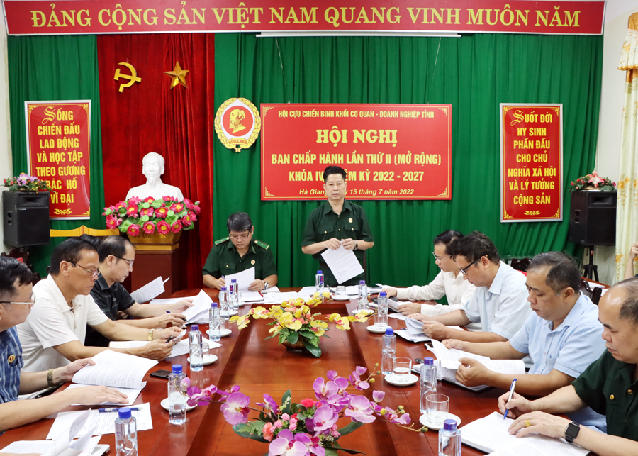 Hội nghị Ban chấp hành Hội Cựu chiến binh Khối Cơ quan – Doanh nghiệp tỉnh lần thứ II, khóa IV, nhiệm kỳ 2022 - 2027. 