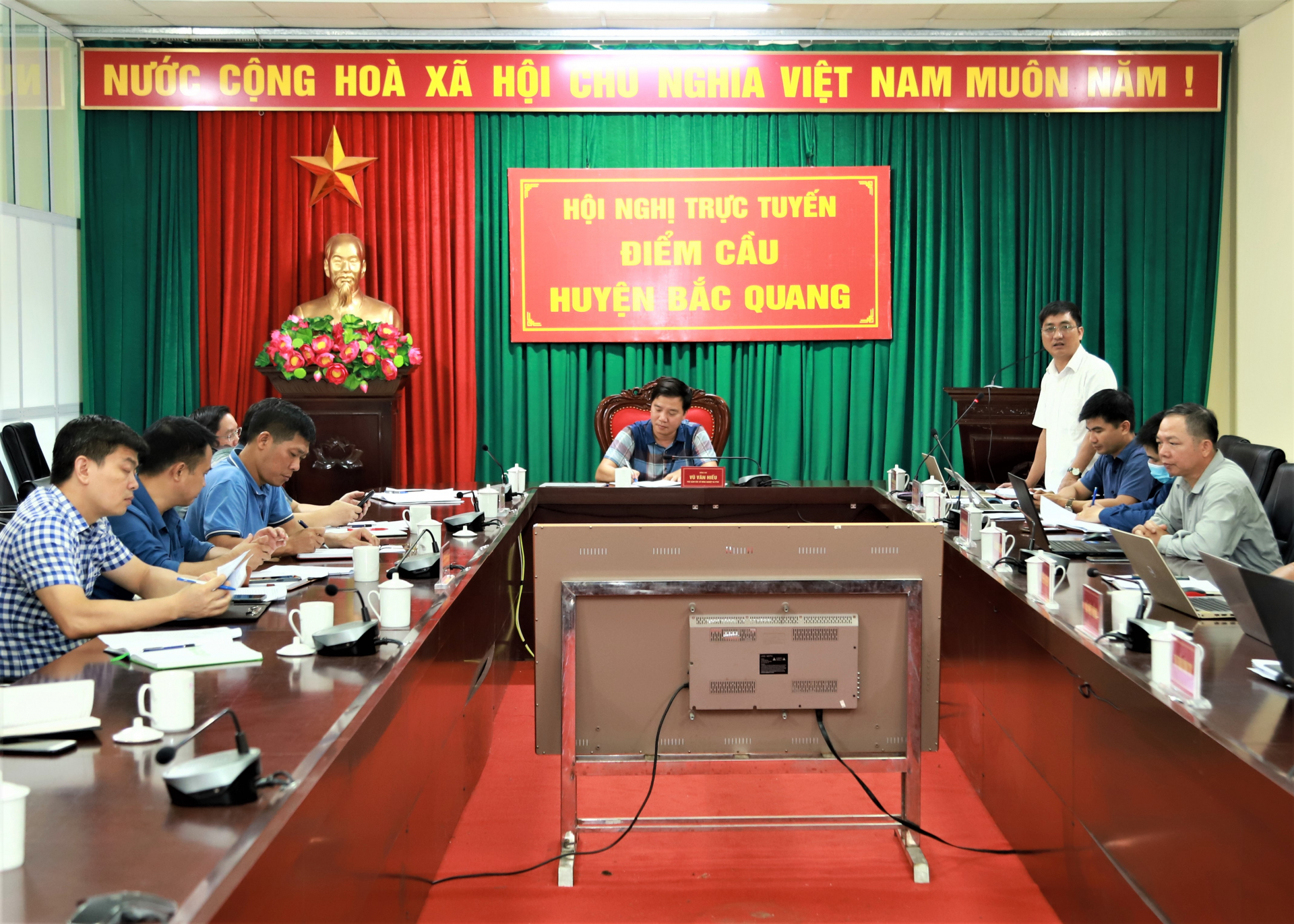 Cuộc làm việc giữa lãnh đạo Sở Nông nghiệp và PTNT với hai huyện Bắc Quang, Quang Bình