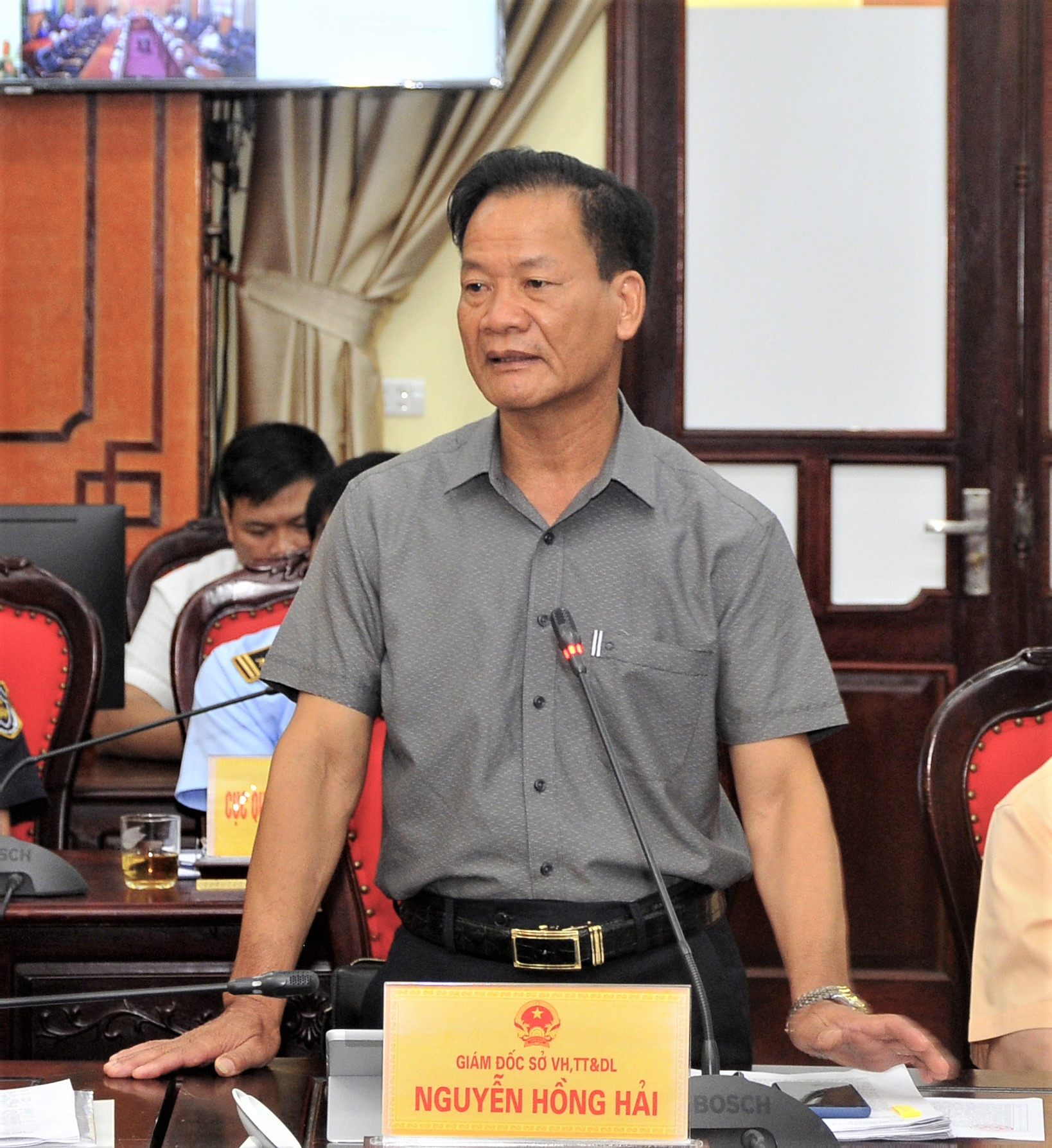 Giám đốc Sở Văn hóa TT&DL Nguyễn Hồng Hải đề nghị các huyện rà soát các điểm, làng văn hóa du lịch và tăng cường sản phẩm OCOP phục vụ du lịch.