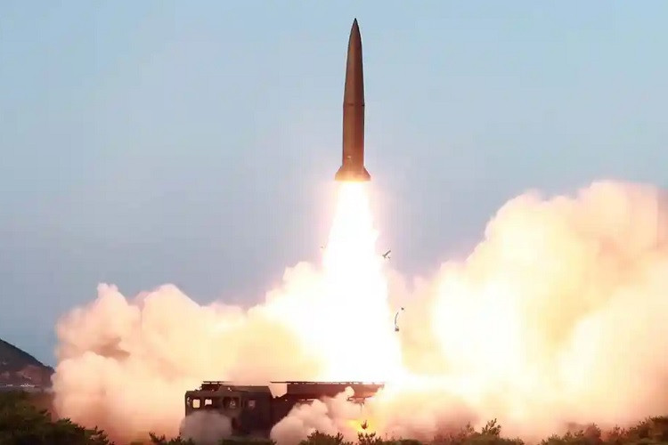 Một vụ thử tên lửa của Triều Tiên.