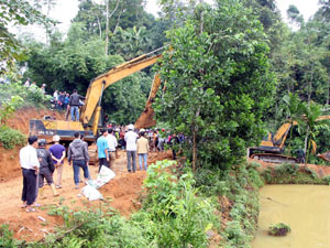 Quang Bình: Khởi công xây dựng bãi xử lý rác thải tại xã Xuân Giang