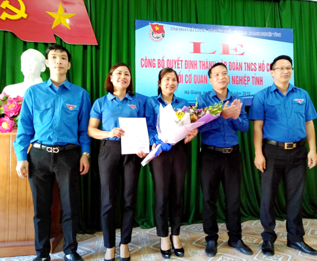 Thành lập Đoàn TNCS Hồ Chí Minh khối Cơ quan – Doanh nghiệp tỉnh