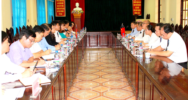 Sở NN&PTNT tỉnh Hà Giang hội đàm với Cục Nông nghiệp thành phố Bách Sắc, tỉnh Quảng Tây