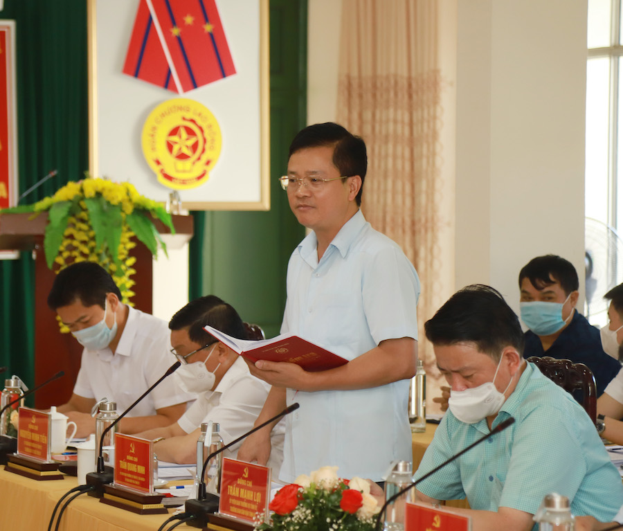 Chủ nhiệm Ủy ban Kiểm tra Tỉnh ủy Trần Quang Minh đề nghị tăng cường công tác kiểm tra, giám sát trong các đảng bộ cơ quan khối Tài chính