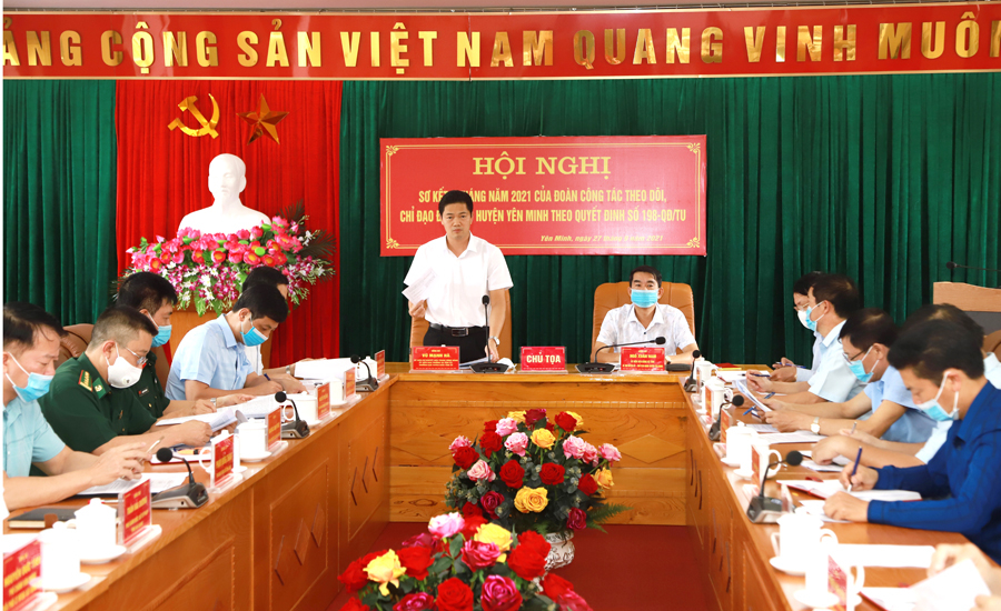 rưởng ban Tuyên giáo Tỉnh ủy Vũ Mạnh Hà kết luận buổi làm việc