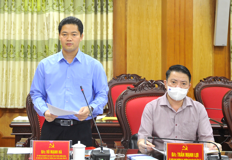 Trưởng Ban Tuyên giáo Tỉnh ủy Vũ Mạnh Hà cho biết, đã phối hợp tốt với các cơ quan báo chí tuyên truyền về các ngày lễ kỷ niệm của tỉnh và quảng bá về Hà Giang, nhất là tuyên truyền trên nền tảng số.