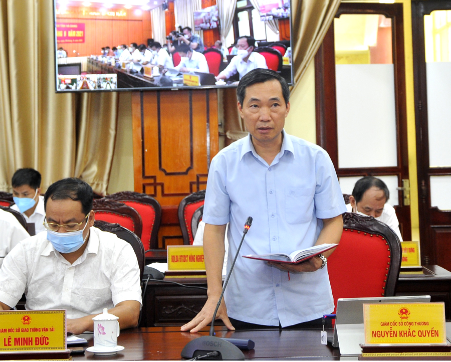 Giám đốc Sở Công thương Nguyễn Khắc Quyền cho biết ngành đang đẩy mạnh xúc tiến tiêu thụ sản phẩm cam, nhất là đưa lên các sàn giao dịch thương mại điện tử.