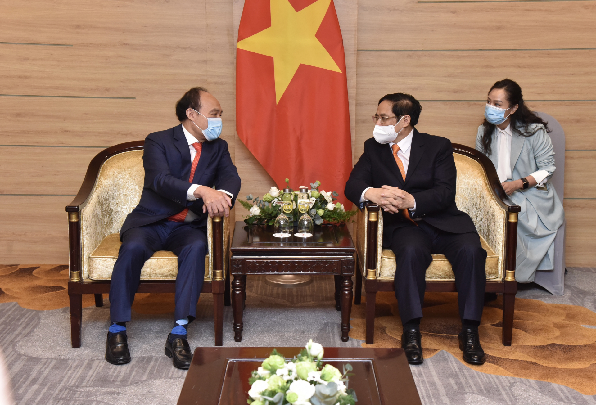 Thủ tướng Chính phủ Phạm Minh Chính tiếp Tổng thư ký ITU Houlin Zhao.