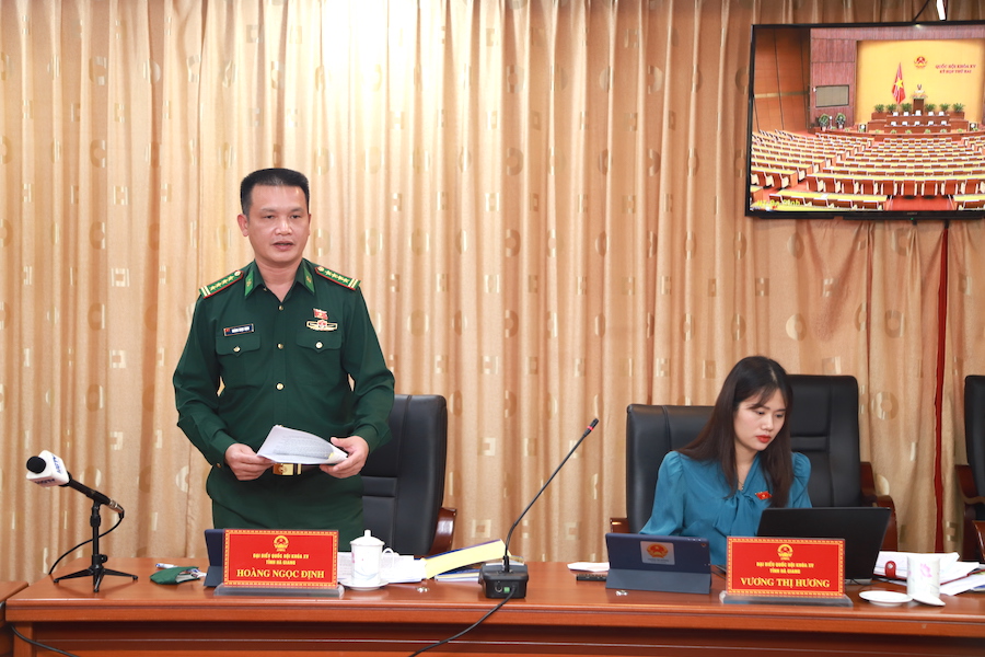 Đại biểu Hoàng Ngọc Định tham gia thảo luận về Luật sửa đổi, bổ sung một số điều của Bộ luật Tố tụng hình sự