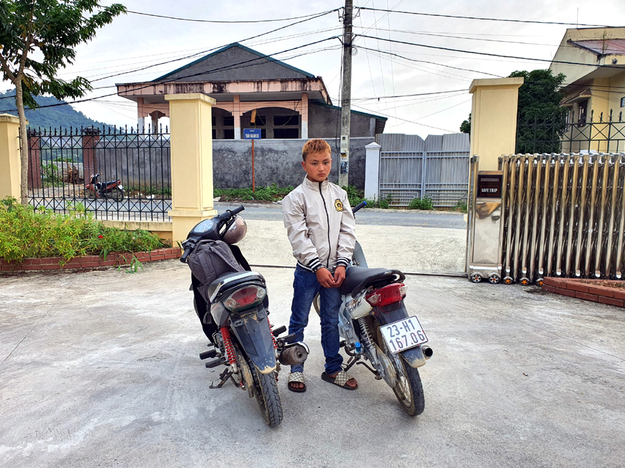 Công an phường Quang Trung nhanh chóng bắt được đối tượng trộm xe máy