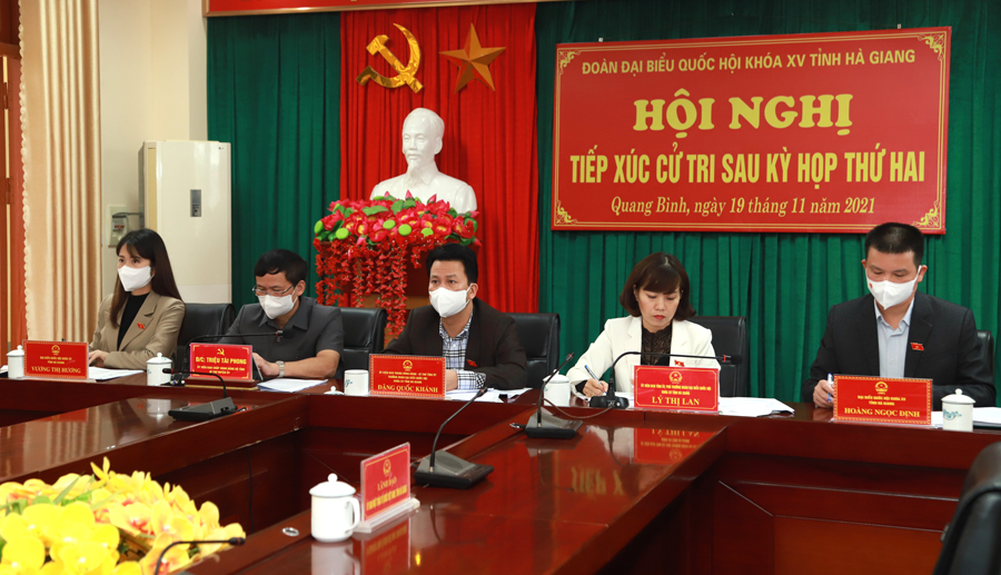 Đoàn ĐBQH tỉnh ta tiếp xúc cử tri tại Quang Bình