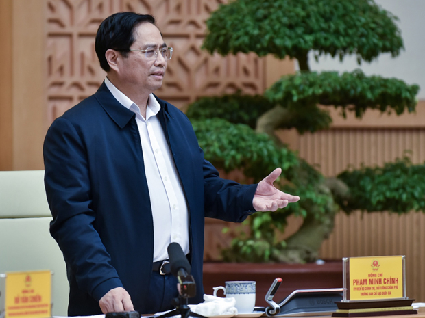 Thủ tướng Phạm Minh Chính phát biểu kết luận cuộc họp
