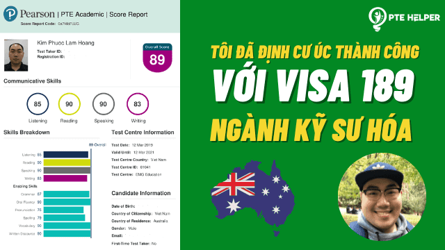 Nhờ PTE, Tôi Đã Định Cư Úc Thành Công Với Visa 189 Ngành Kỹ Sư Hóa!