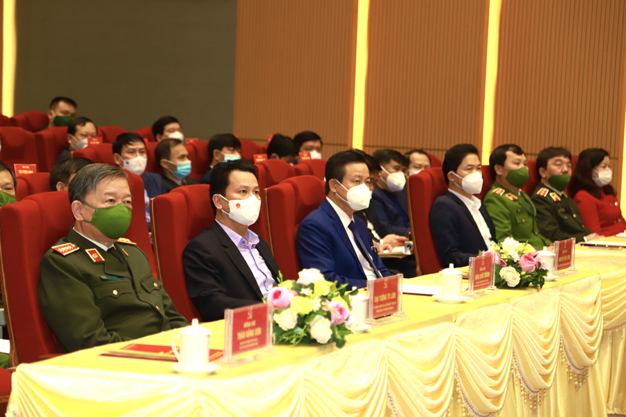 Các đại biểu dự buổi làm việc, chúc Tết của Đại tướng Tô Lâm, Bộ trưởng Bộ Công an