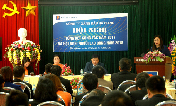 Phó Chủ tịch UBND tỉnh Hà Minh Hạnh phát biểu tại Hội nghị.