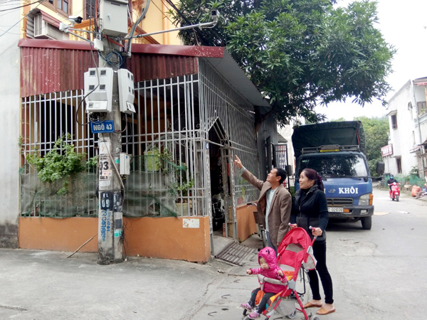 Hệ thống camera an ninh công cộng giúp người dân tổ 7, 8, phường Nguyễn Trãi, T.p Hà Giang có thể theo dõi, góp phần đảm bảo an ninh địa bàn. (Lê Lâm)