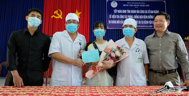 Chị L.T.T.H., bệnh nhân COVID-19 duy nhất của Khánh Hòa, ra viện đã hơn 20 ngày