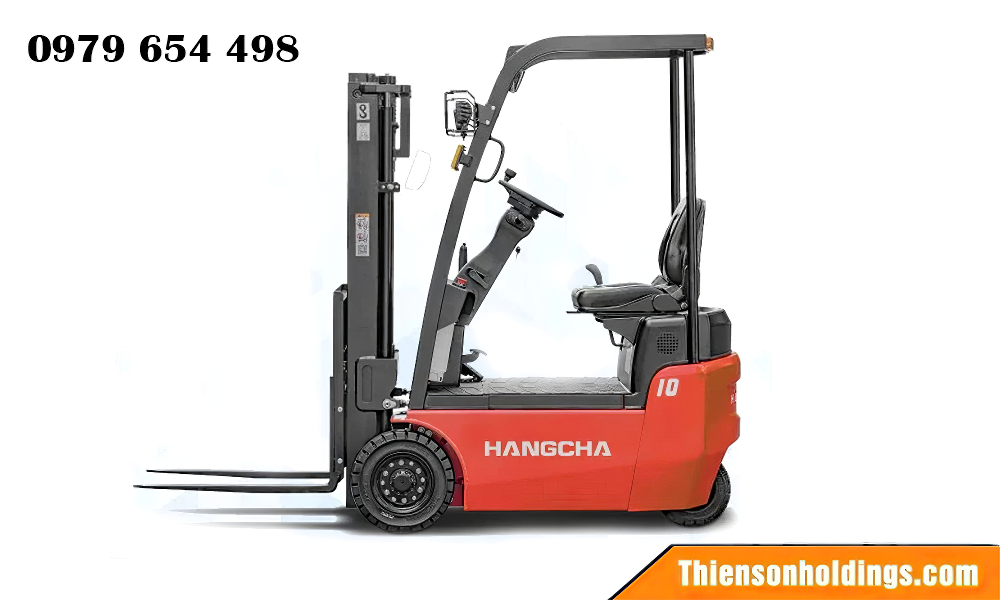 Xe nâng điện 1 tấn Hangcha có thiết kế ưu việt.

