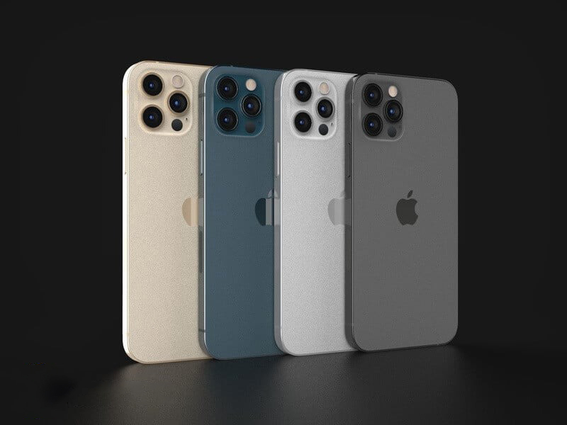 iPhone 12 Pro có 4 màu sắc: Vàng Gold, Xanh, Trắng và Đen