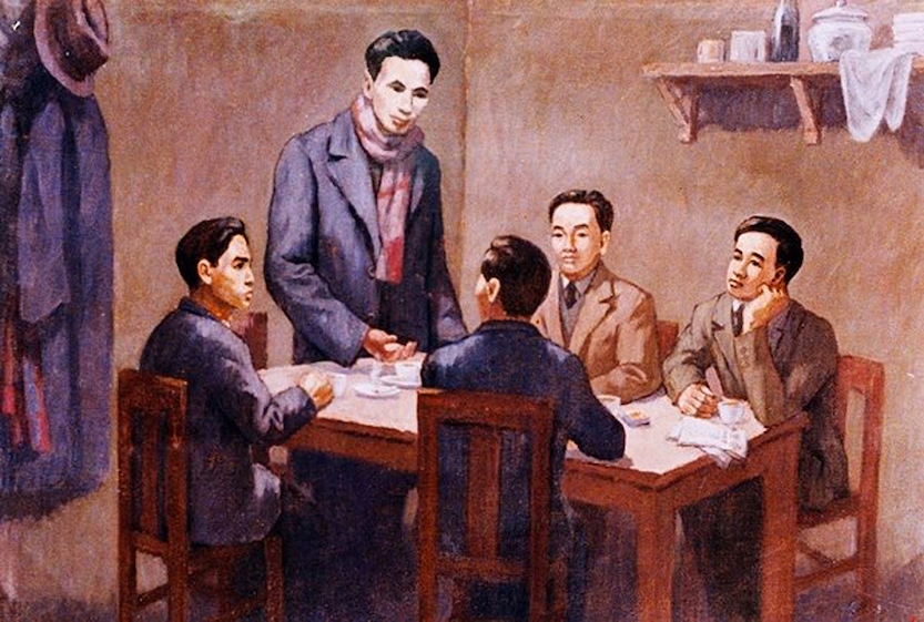 Hội nghị thành lập Đảng Cộng sản Việt Nam ngày 3-2-1930. Ảnh tư liệu 