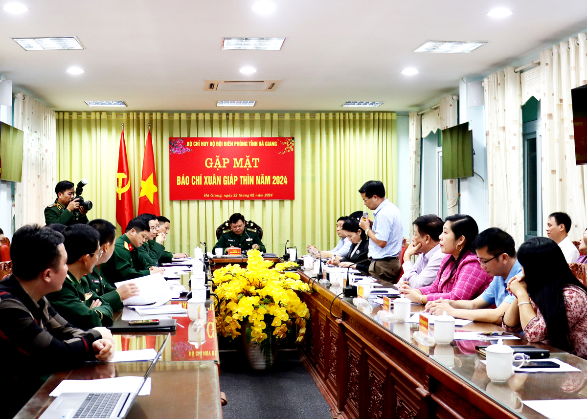 Bộ Chỉ huy BĐBP tỉnh gặp mặt các cơ quan báo chí nhân dịp Xuân Giáp Thìn năm 2024.