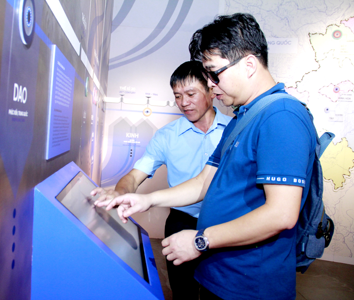 Bảo tàng tỉnh đầu tư công nghệ hiện đại giúp du khách trải nghiệm không gian văn hóa, lịch sử Hà Giang. 