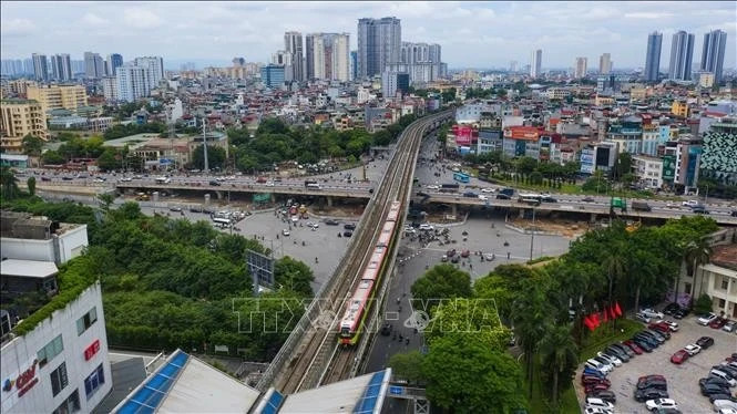 Nhon - Hanoi Station urban railway in Hanoi