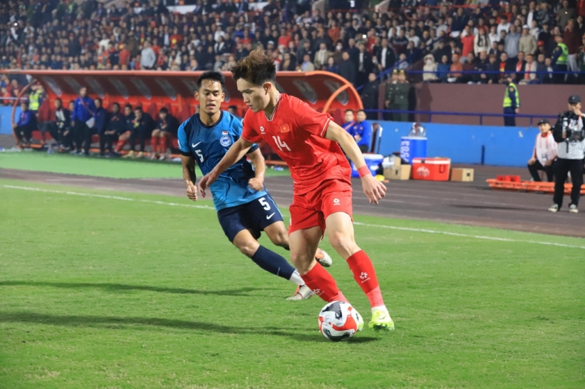 Hoàng Đức có màn trình diễn xuất sắc ở AFF Cup 2024