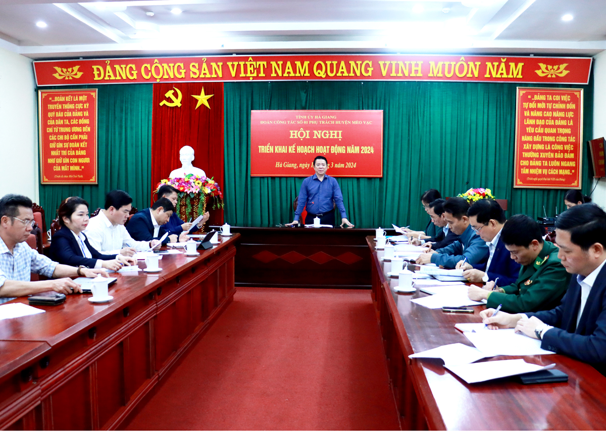 Trưởng Ban Dân vận Tỉnh ủy Trần Mạnh Lợi phát biểu kết luận hội nghị.