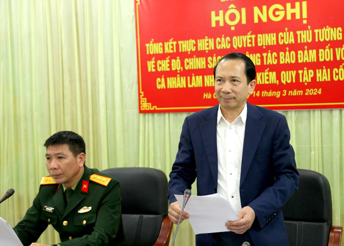 Phó Chủ tịch UBND tỉnh, Trưởng BCĐ 515 tỉnh Trần Đức Quý phát biểu kết luận hội nghị.