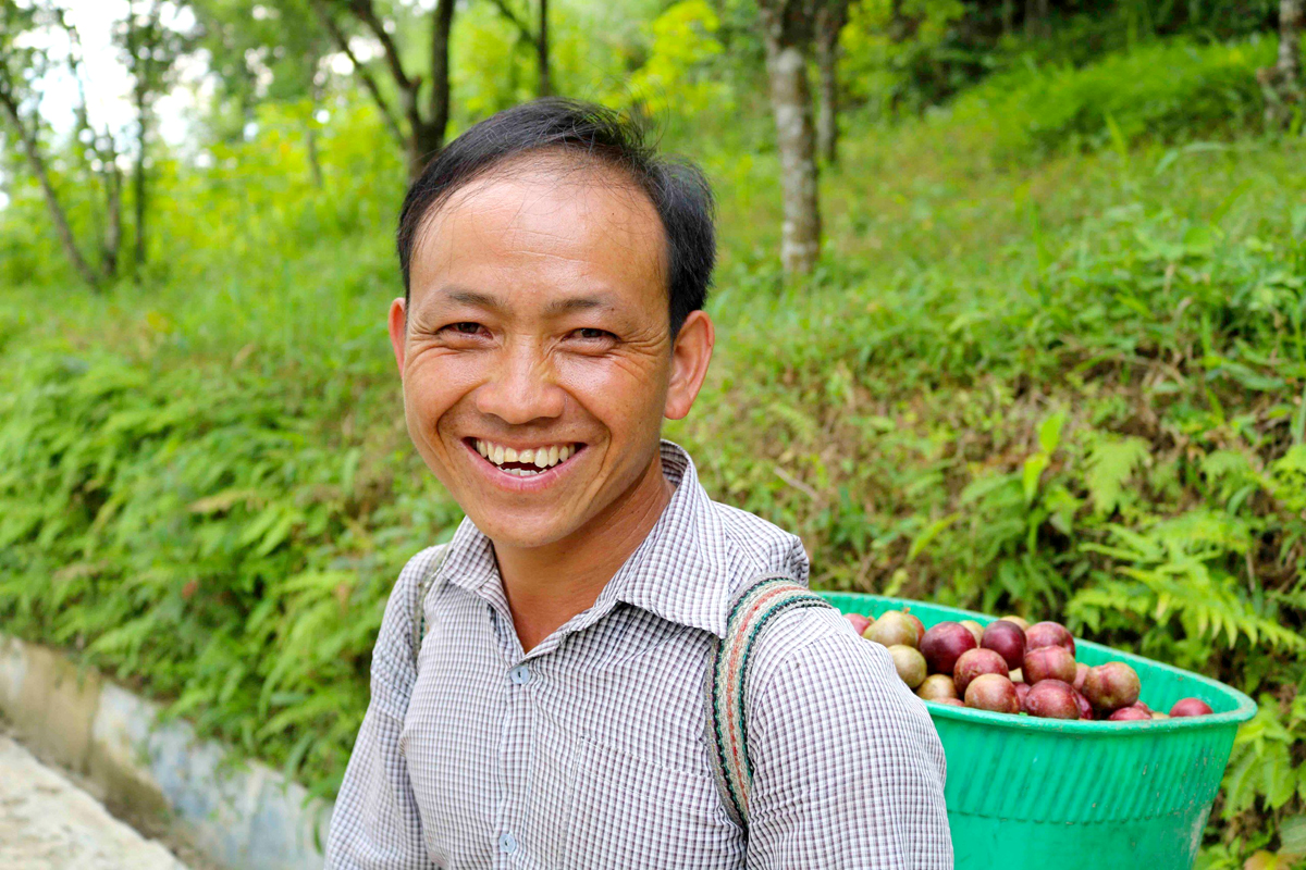 Niềm vui được mùa nông sản của nông dân Hoàng Su Phì. Ảnh: P.V