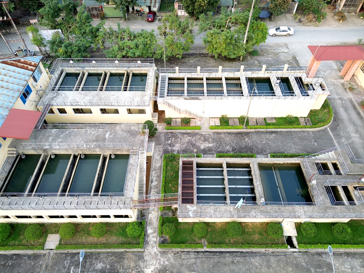Nhà máy cấp nước sinh hoạt cho người dân thành phố Hà Giang.