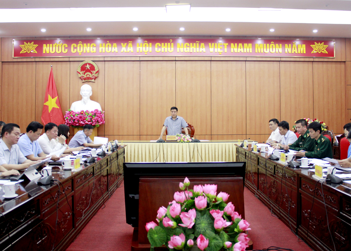 Đoàn công tác số 06 của BTV Tỉnh ủy họp triển khai nhiệm vụ.