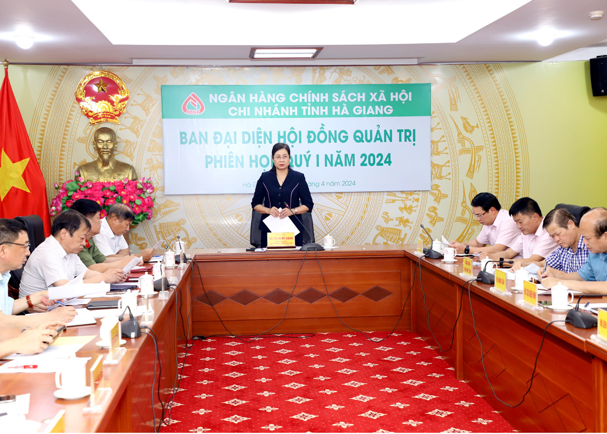 Phó Chủ tịch UBND tỉnh Hà Thị Minh Hạnh phát biểu kết luận phiên họp