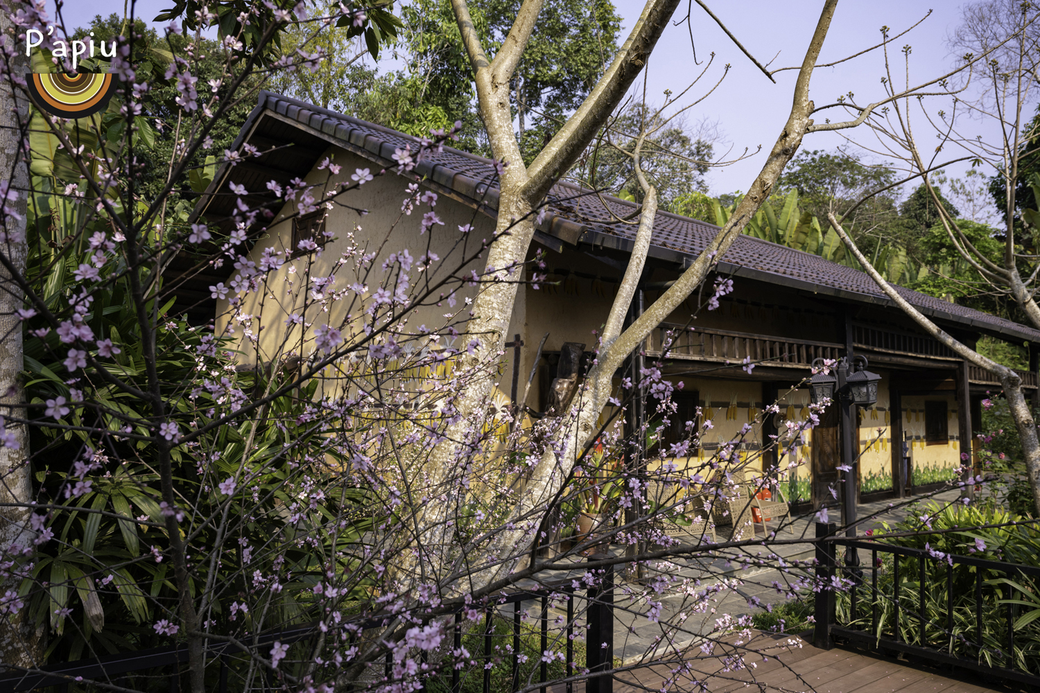 The Mellow, a villa designed based on the trinh tuong” (earthen) houses of the local Mong ethnic people.