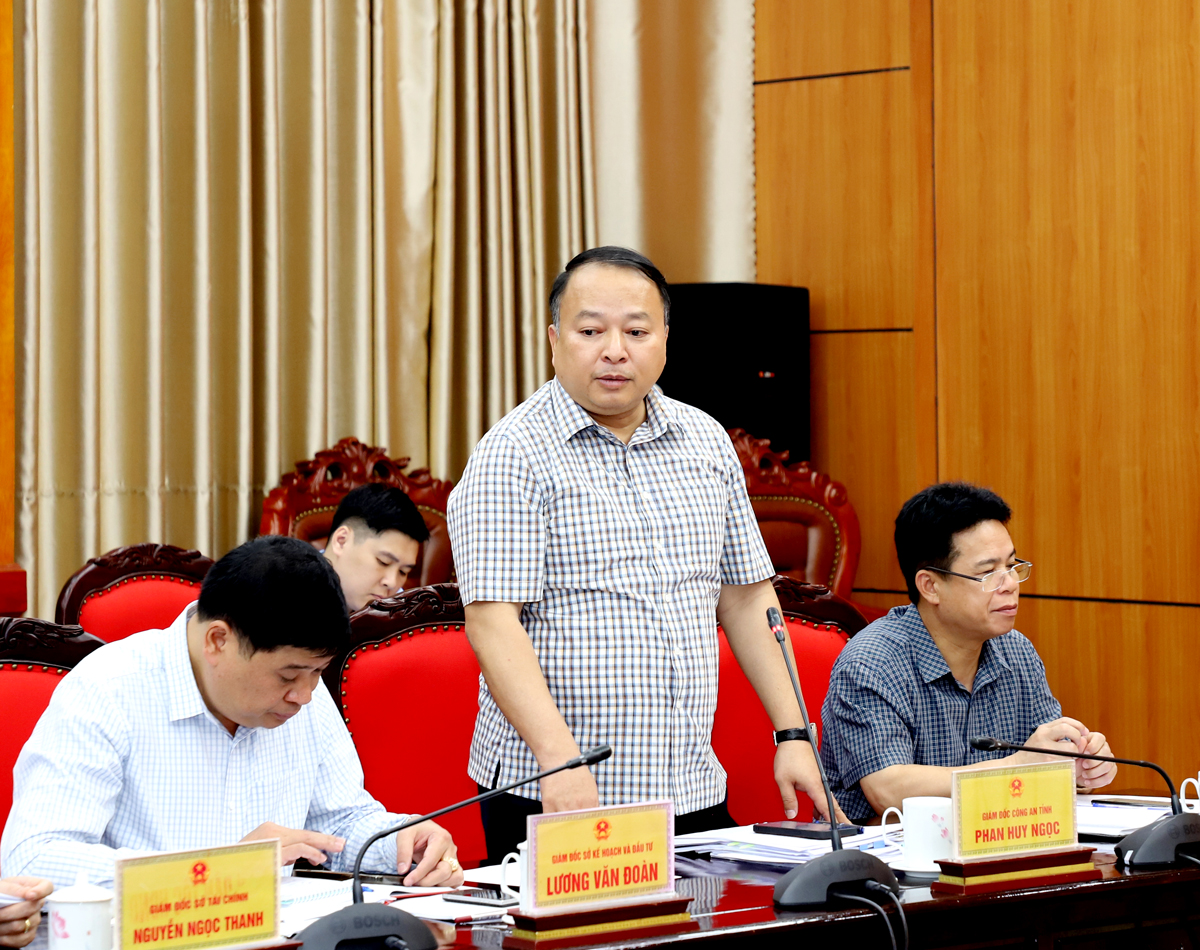 Đại tá Phan Huy Ngọc, Giám đốc Công an tỉnh đề nghị các địa phương quan tâm giải quyết về đất đai để xây dựng trụ sở công an xã bảo đảm tiến độ.