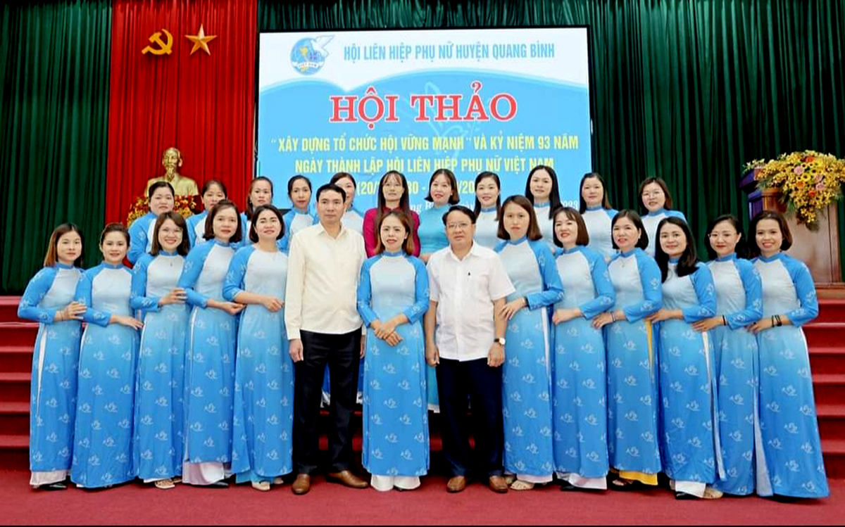 Hội Liên hiệp phụ nữ Quang Bình tổ chức hội thảo Xây dựng tổ chức Hội vững mạnh.