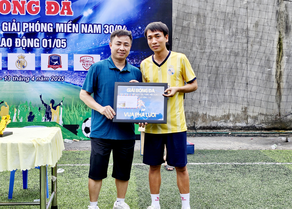 Trao giải Vua phá lưới
