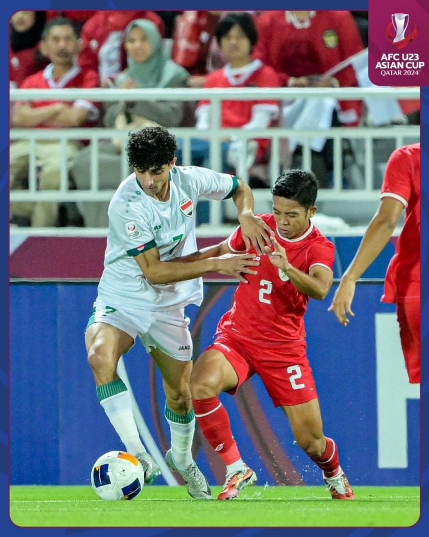 U23 Indonesia và U23 Iraq có một ngày thi đấu cực kỳ quyết liệt.