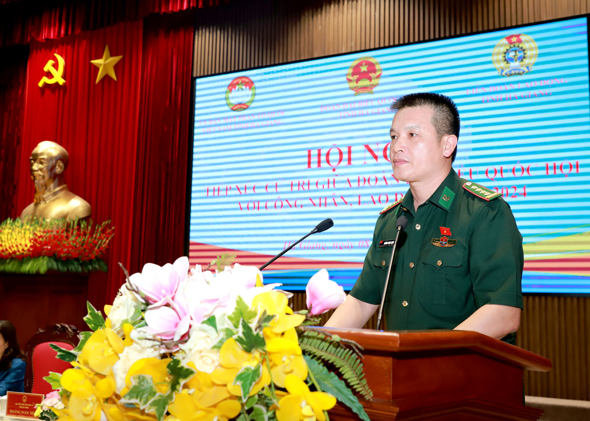 ĐBQH khóa XV đơn vị tỉnh Hà Giang Hoàng Ngọc Định thông báo đến cử tri về dự kiến nội dung kỳ họp thứ 7, Quốc hội khóa XV.