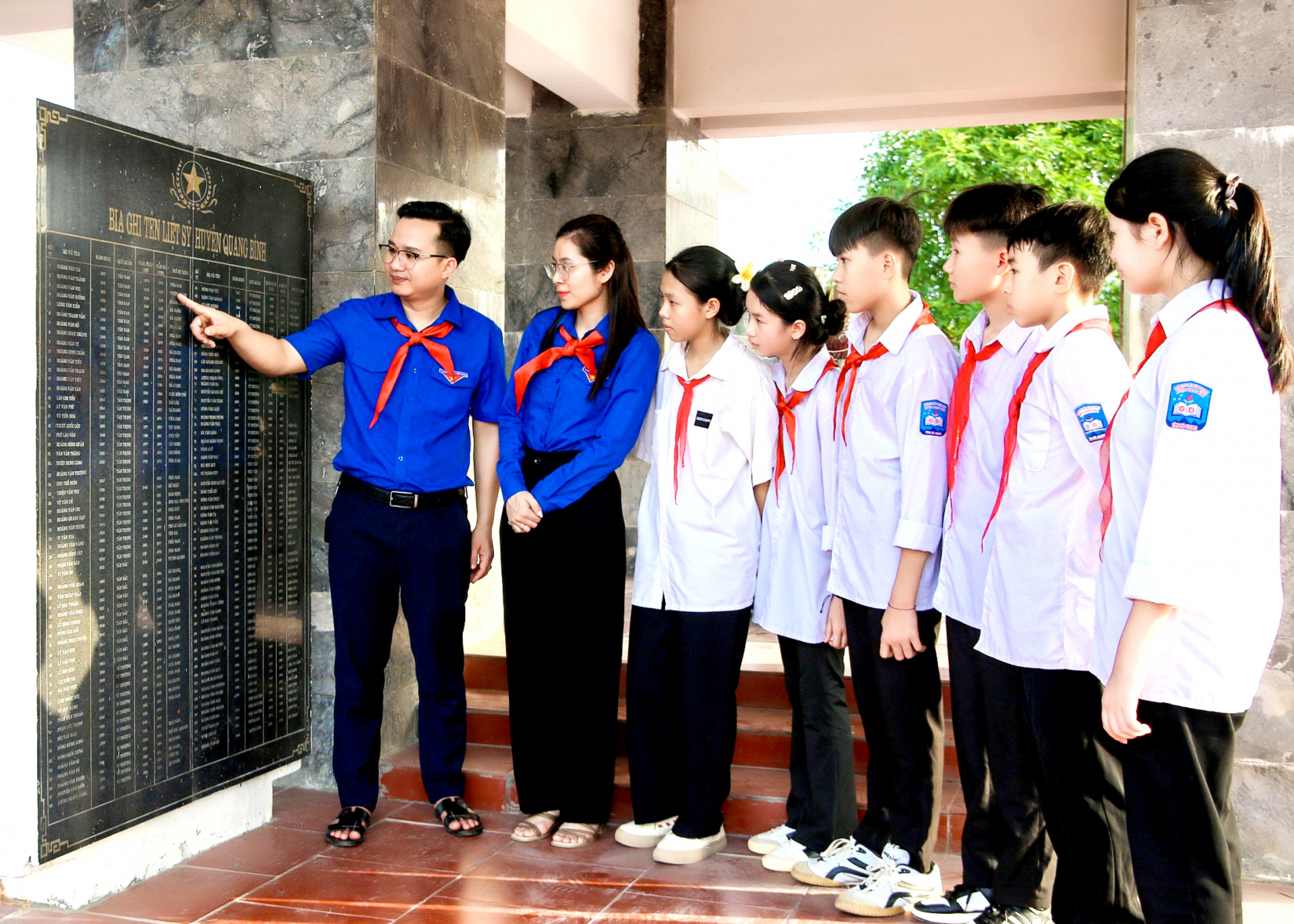 Hội đồng Đội huyện Quang Bình tuyên truyền, giáo dục lý tưởng cách mạng cho các em thiếu niên.
