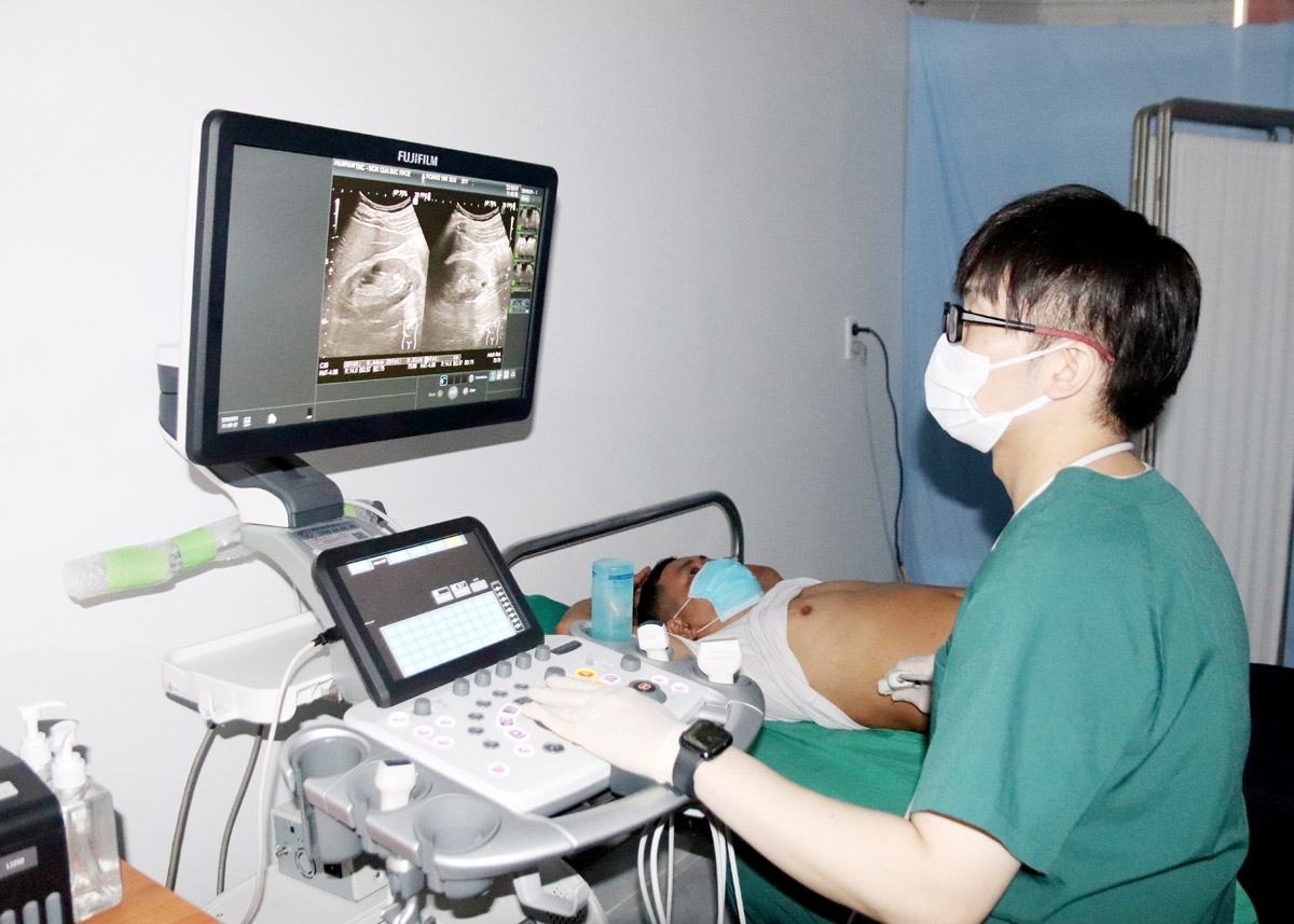 Bệnh viện Đa khoa khu vực Bắc Quang ứng dụng nhiều kỹ thuật hiện đại trong khám, điều trị bệnh.