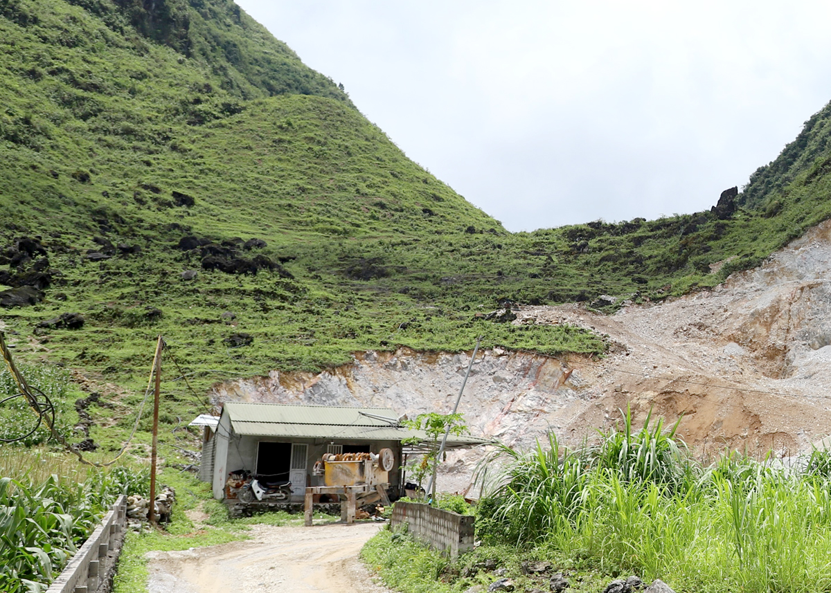 Khu vực điểm mỏ đá vôi thôn Thanh Long, xã Thanh Vân (Quản Bạ) nằm trong danh mục đấu giá quyền khai thác