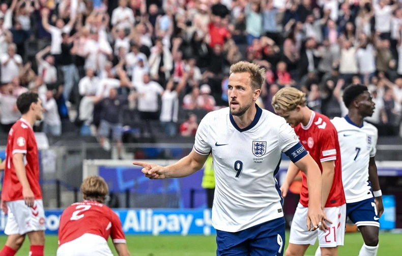 Harry Kane mở tỷ số trận đấu. (Ảnh: UEFA)