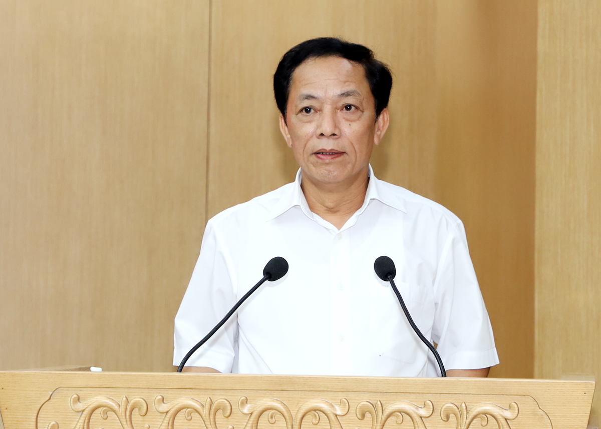 Phó Trưởng ban Thường trực Ban Dân vận Tỉnh ủy Hoàng Hải Lý phát biểu nhận nhiệm vụ.
