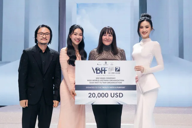 Sự kiện VBFF kêu gọi được 20.000 USD (500 triệu đồng), số tiền này được trao đến tổ chức Hoa hậu Thế giới và được sử dụng cho việc từ thiện tại làng trẻ em SOS Gò Vấp tại Thành phố Hồ Chí Minh