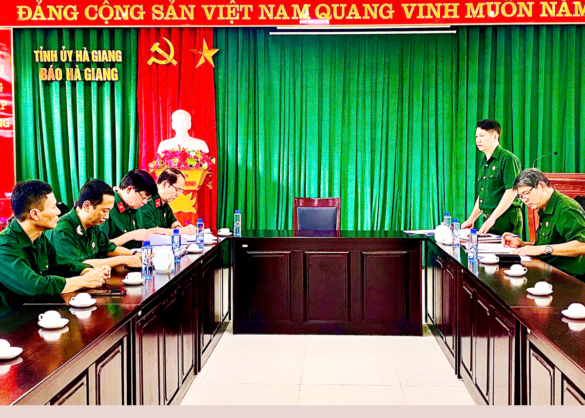 Hội Cựu chiến binh (CCB) khối Cơ quan – Doanh nghiệp tỉnh kiểm tra công tác Hội CCB đối với Hội CCB Báo Hà Giang