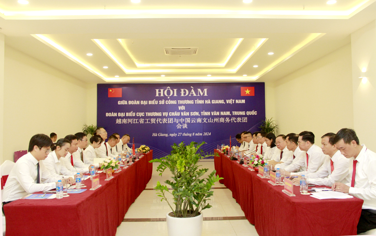 Toàn cảnh buổi hội đàm.