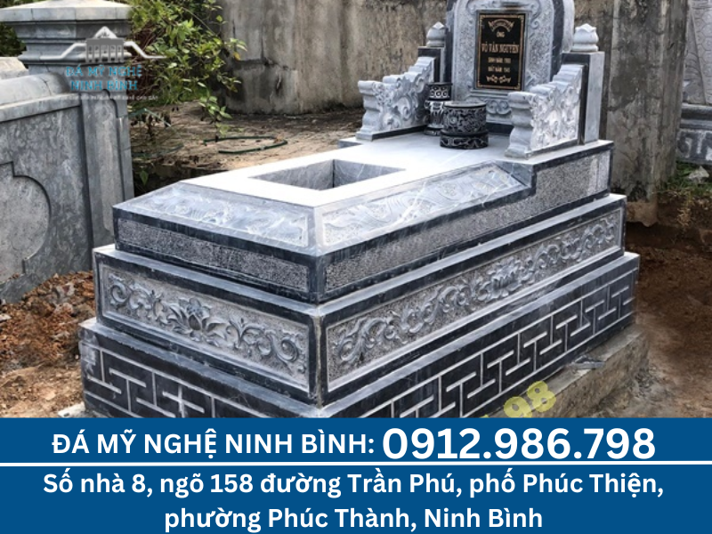 Nếu khu vực xây dựng lăng mộ có khí hậu khắc nghiệt, nhiều mưa chọn đá xanh đen