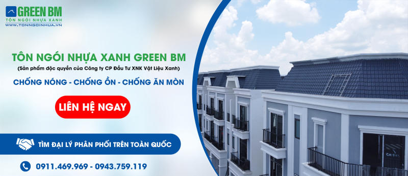 Ngói nhựa Green BM mang lại những ưu điểm vượt trội so với các loại ngói truyền thống

